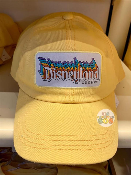 DLR - “Disneyland Resort” Retro Stack Logo Yellow Baseball Cap (Adult)
