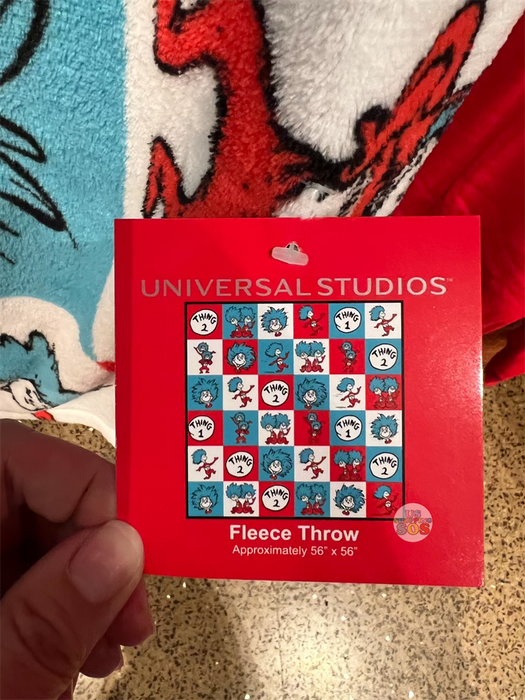 Universal Studios - The Cat in the Hat - Thing 1 & 2 Fleece Throw/Blanket 56” x 56”