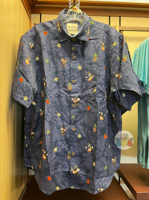 DLR/WDW - Tommy Bahama Camp Shirt - Mickey & Minnie All-Over-Print Island Time (Adult)
