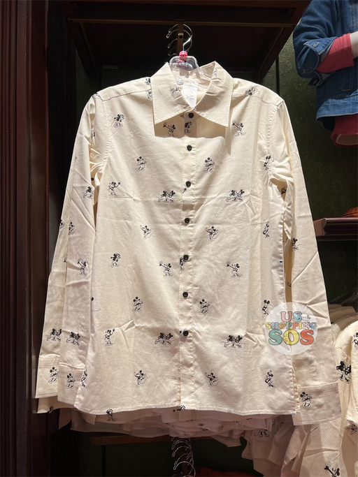 DLR/WDW - Original Walt Disney’s Mickey & Minnie All-Over-Print Button-Up Shirt