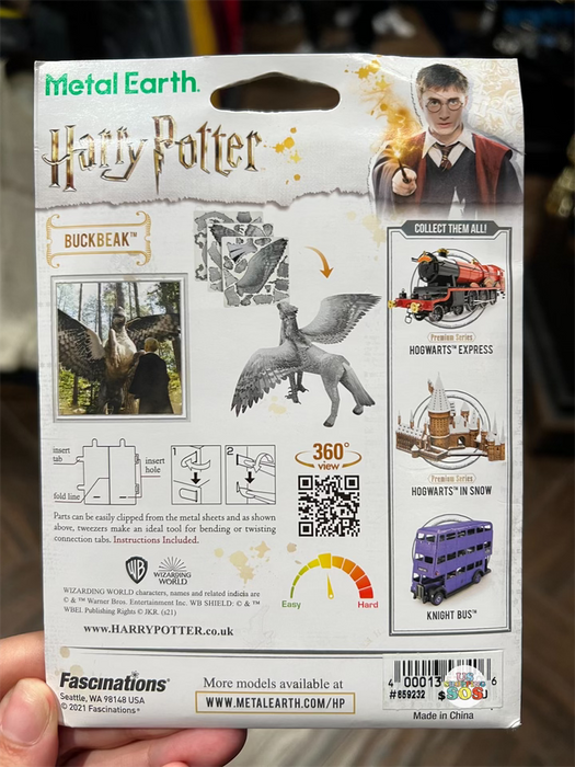 Universal Studios - The Wizarding World of Harry Potter - Metal Earth Buckbeak 3D Metal Model Kit