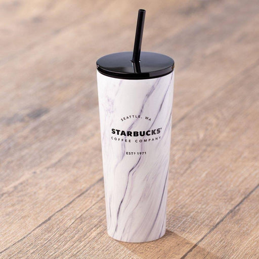 Starbucks Hong Kong - Minimalist Marble - 16oz White Minimalist Marble Stainless Steel Cold Cup