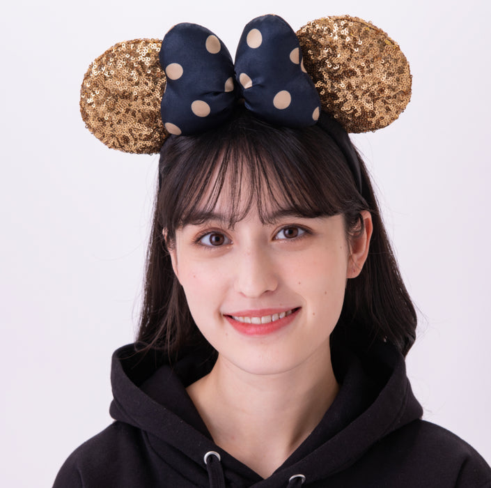 TDR - Minnie Paris Style Sequin Bow Ear Headband