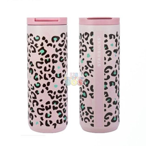 Starbucks China - Summer Safari - Pink Leopard Stainless Steel Bottle 473ml