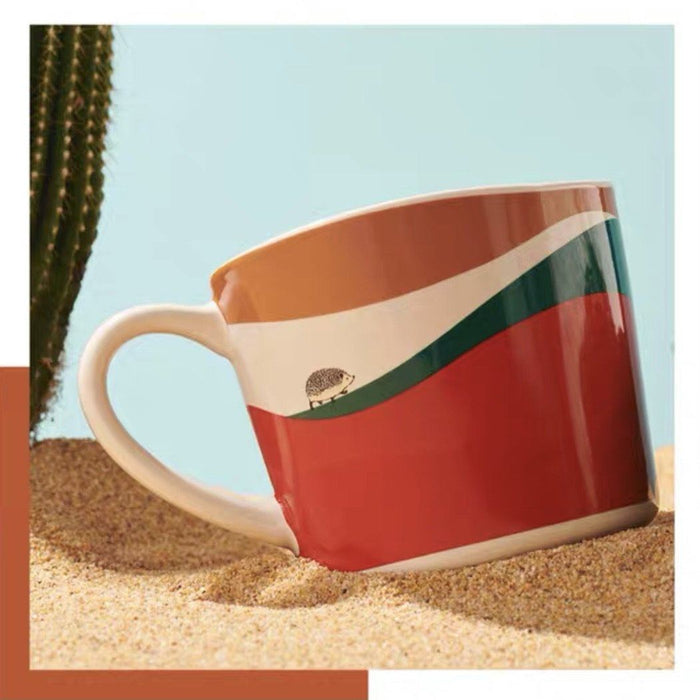 Starbucks China - Happy Hedgehog - 7. Hillside Hedgehog Ceramic Mug 384ml
