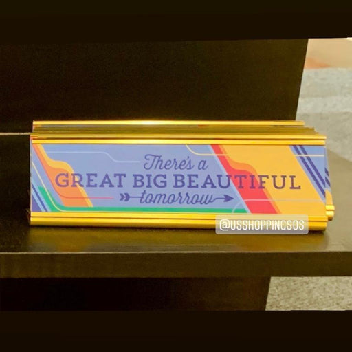 DLR - Metal Display Stand - “There’s a Great Big Beautiful Tomorrow!”