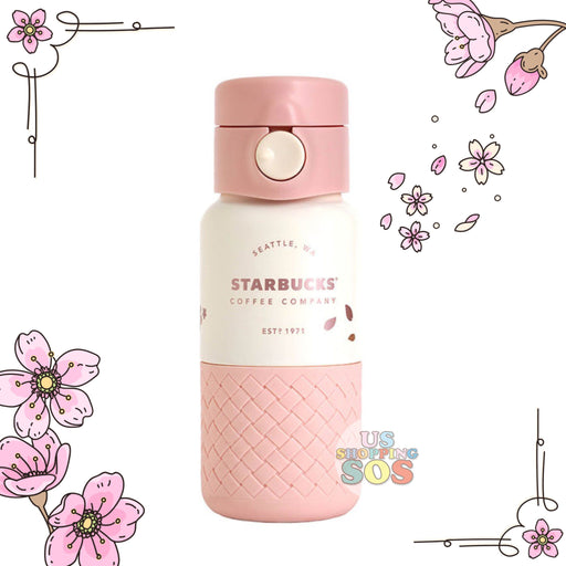 Starbucks China - Sakura 2021 - Cherry Blossom Weave Stainless Steel Bottle 355ml