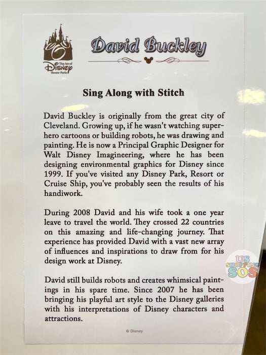 DLR - Disney Art - Sing Along with Stitch by David Buckley