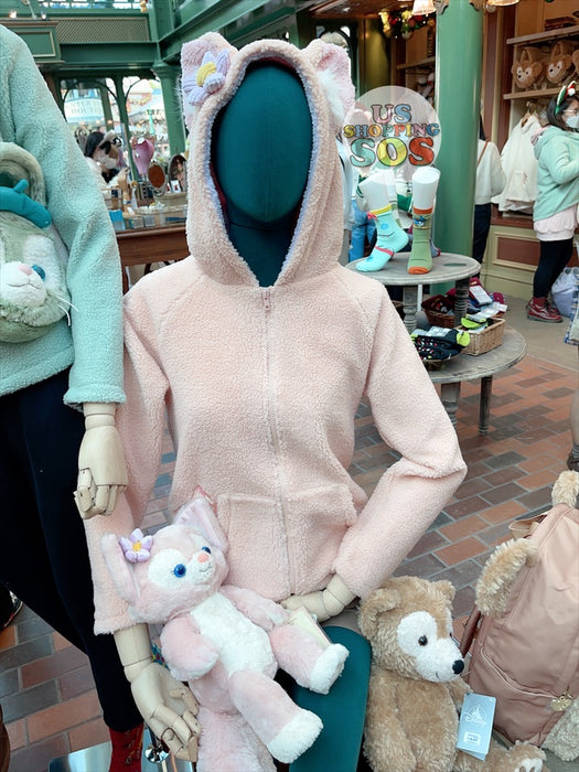 HKDL - Duffy & Friends Plush x Linabell Zip Soft Sherpa Hoodie for Adults
