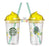 Starbucks China - Fruity Amazon - 4. Pineapple Frappuccino Straw Glass 355ml (Preorder)