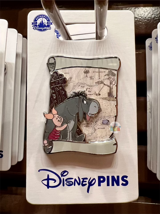 DLR - Winnie the Pooh Pin - Piglet & Eeyore on Map