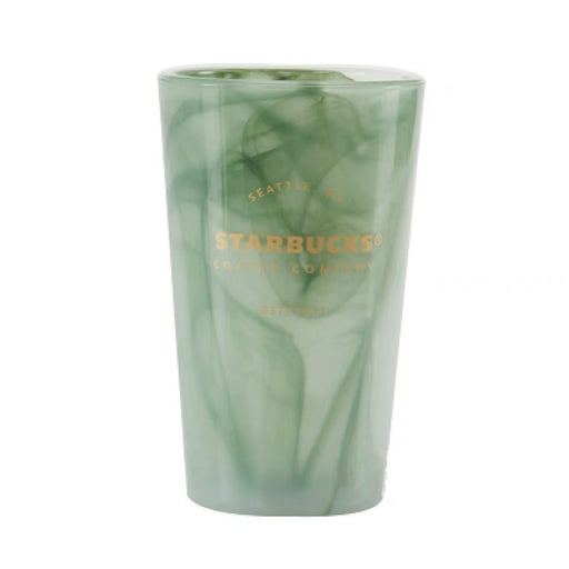 Starbucks China - 50th Anniversary - 7. Green Mable Glass Cup 355ml