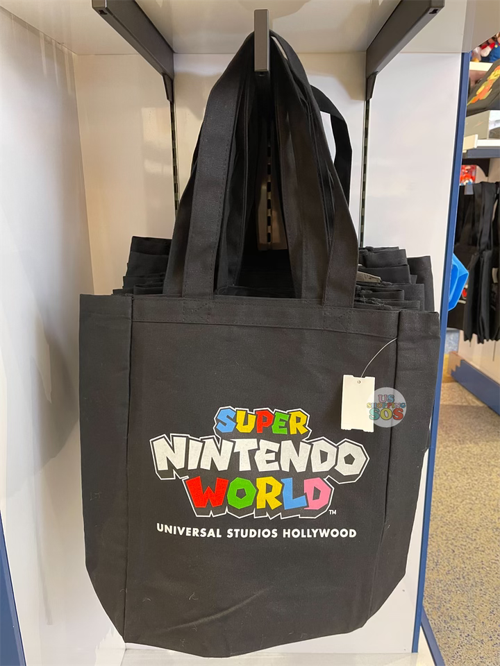 Universal Studios - Super Nintendo World - Logo Black Tote Bag