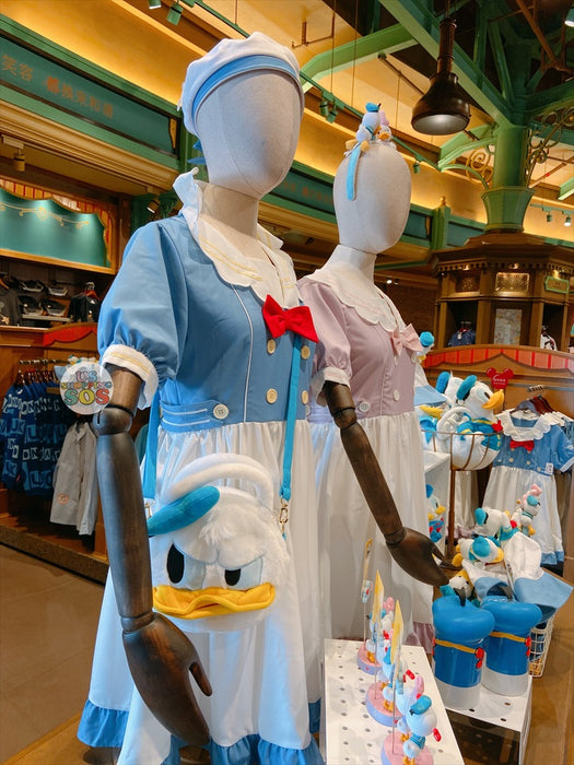 Donald Duck Short Sleeves Empire Waist Dress