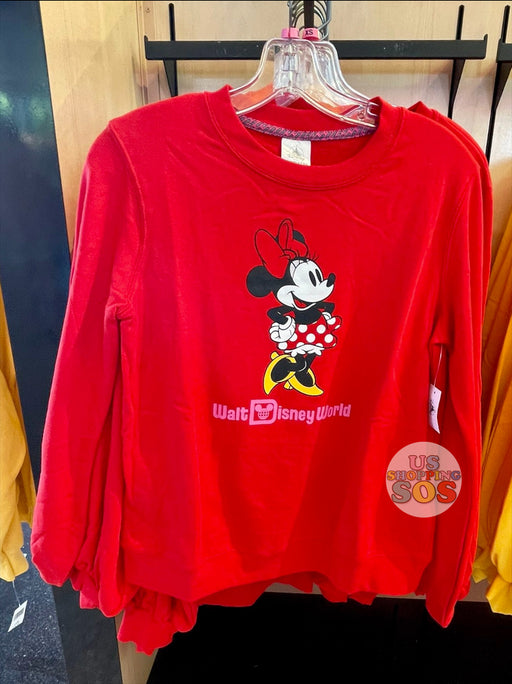 WDW - "Walt Disney World" Classic Fashion Pullover - Minnie Mouse Red (Adult)