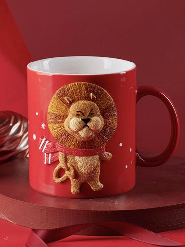 Starbucks China - Christmas 2021 - 46. Little Lion Red Mug 414ml