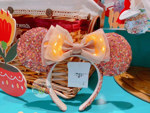 SHDL - Minnie Mouse Sequin Lighting Up Ear Headband
