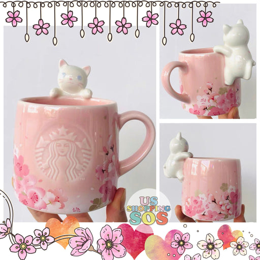 Starbucks China - Sakura Dream - 12oz Kitty Enjoy Sakura Mug