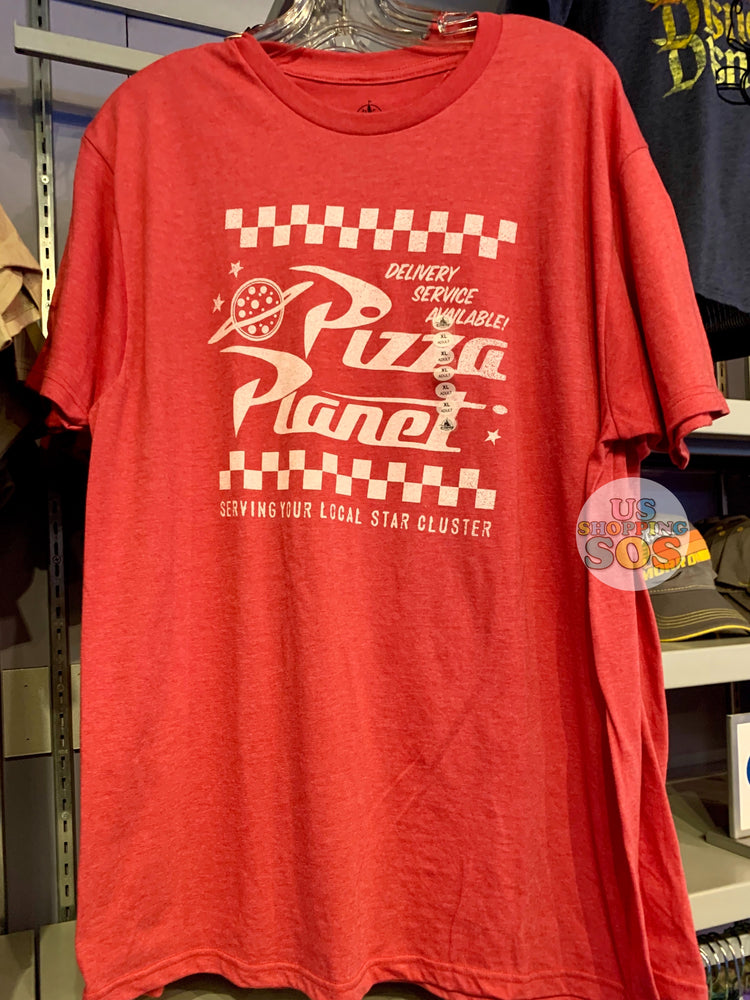 DLR - Graphic T-shirt - Pizza Planet (Adult) (Heather Red)