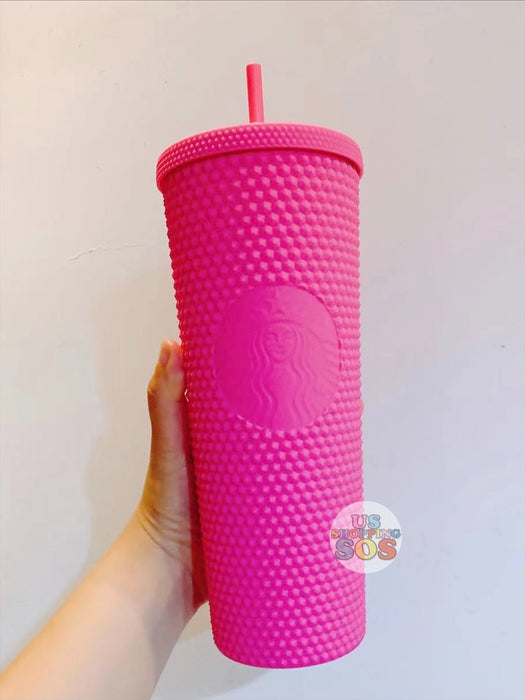 NEW✨ Matte Pink Tumbler 💕 the white rhinestones on this matte pink is  everything! Now listed on website 💗 Very limited will be available.
