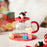 Starbucks China - Christmas 2021 - 7. Penguin Gift Time Glass Mug with Lid 400ml + Coaster