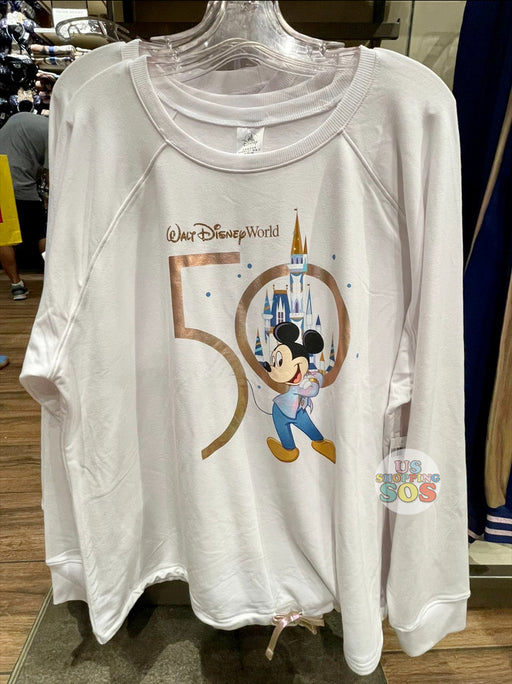 WDW - Magic Kingdom 50th Anniversary Castle - Mickey & Castle Long Sleeve T-Shirt (Adult)