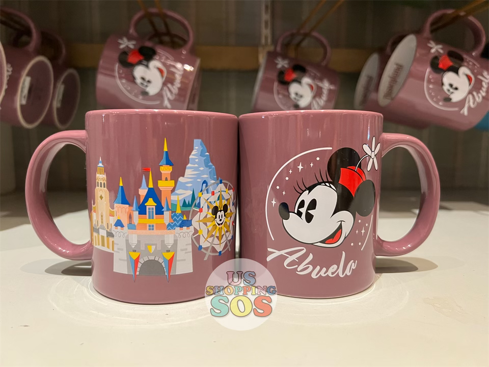 Three Disney Mugs, Ceramic Mug Mickey Mouse, the Little Mermaid, Pluto,  Pinocchio, Dumbo, Goofy, Donald, Red Mug, White Mug, Blue Mug, 