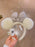 SHDL - Fluffy Minnie Mouse Ear Headband (Teddy Bear White Color Bow)