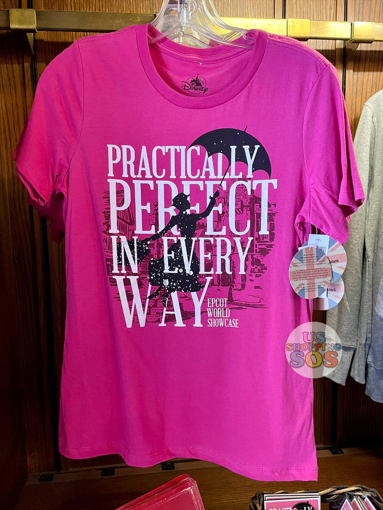 WDW - Epcot World Showcase United Kingdom - Mary Poppins “Practically Perfect in Every Way” T-shirt (Adult)
