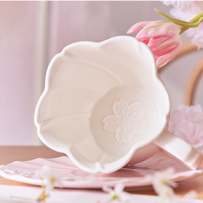 Starbucks China - Cherry Blossom 2022 - 24. Sakura Petal Ceramic Tea Cup & Saucer Set 355ml
