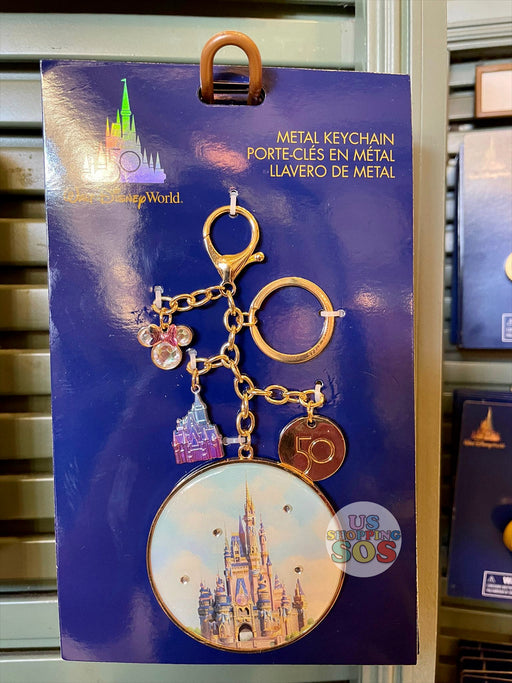WDW - Walt Disney World 50 - Castle Metal Keychain
