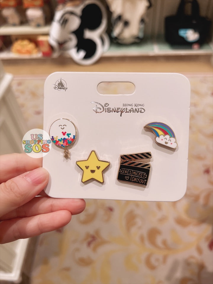 HKDL - Mickey Mouse ‘Rainbow & Star!’ Pins Set