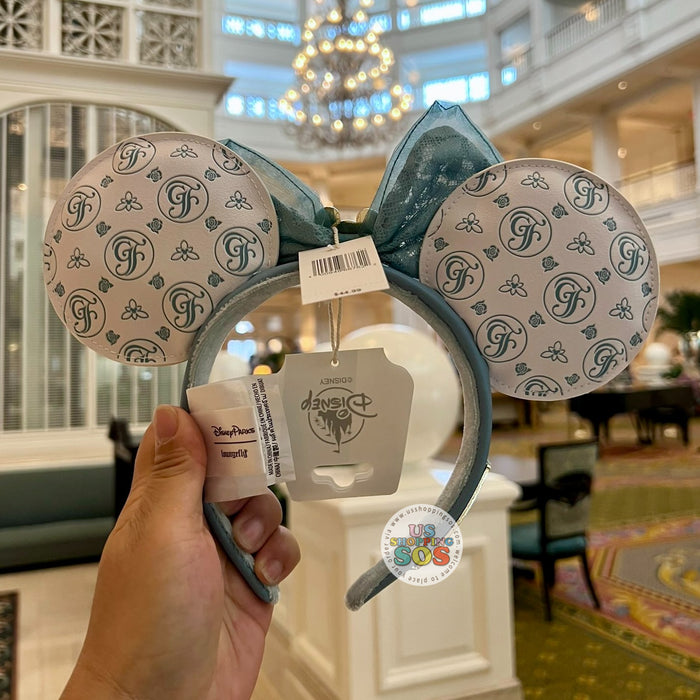WDW - Disney’s Grand Floridian Resort & Spa - Loungefly Minnie Blue Lace Bow Logo Ear Headband