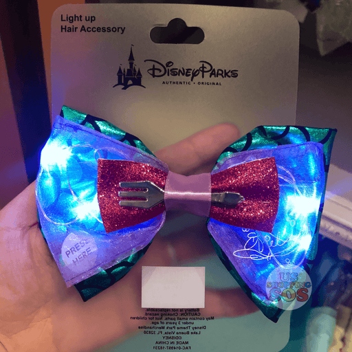 DLR - Light Up Bow Hair Clip - Princess Ariel
