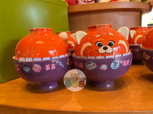 DLR - Turning Red - Red Panda Double Bowl