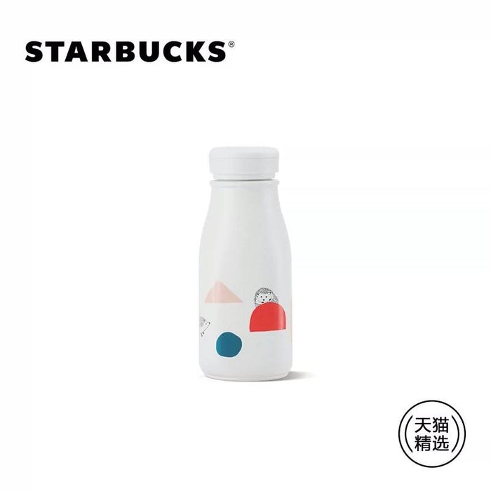 Starbucks China - Happy Hedgehog - 12. Hedgehog Color Blocks Stainless Steel Milk Bottle 237ml