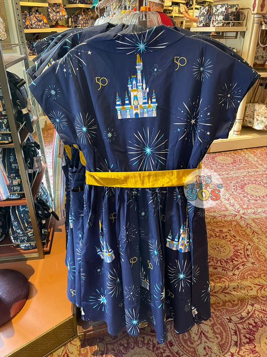 WDW - Walt Disney World 50 Celebration - All-Over-Print Woven Dress (A USShoppingSOS WDW - Walt Disney World 50 Celebration - All-Over-Print Woven Dress (A USShoppingSOS