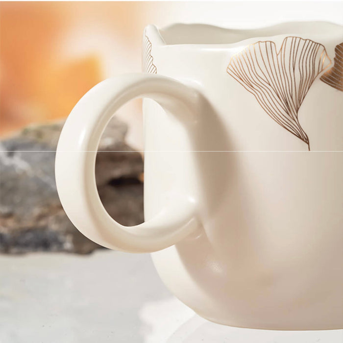 Starbucks China - Ginkgo 2022 - 7. 3D Ginkgo Ceramic Mug 355ml