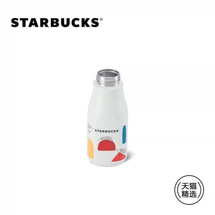 Starbucks China - Happy Hedgehog - 12. Hedgehog Color Blocks Stainless Steel Milk Bottle 237ml