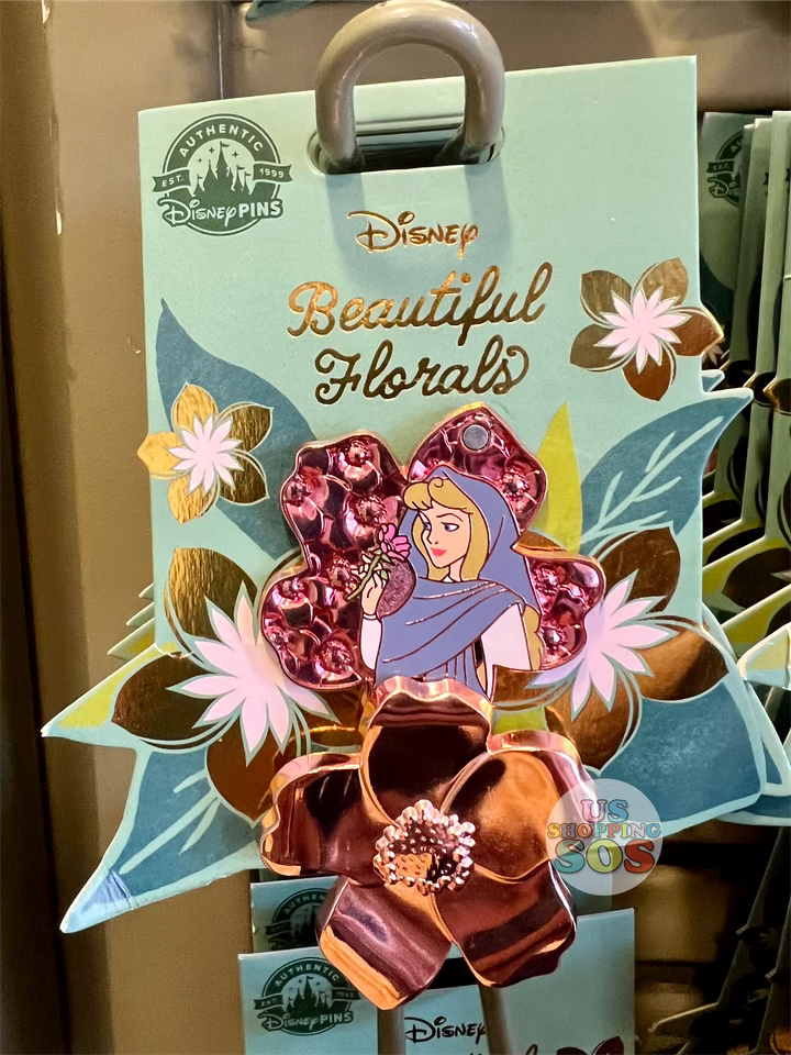 DLR - Disney Beautiful Florals Limited Edition Pin - Aurora