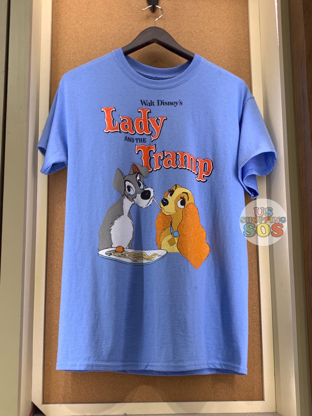 DLR - Graphic T-shirt - Lady & the Tramp (Adult) (Powderblue