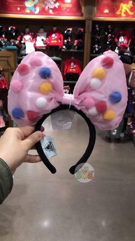 SHDL - Minnie Dot Dot Collection - Pink Big Bow Ear Headband