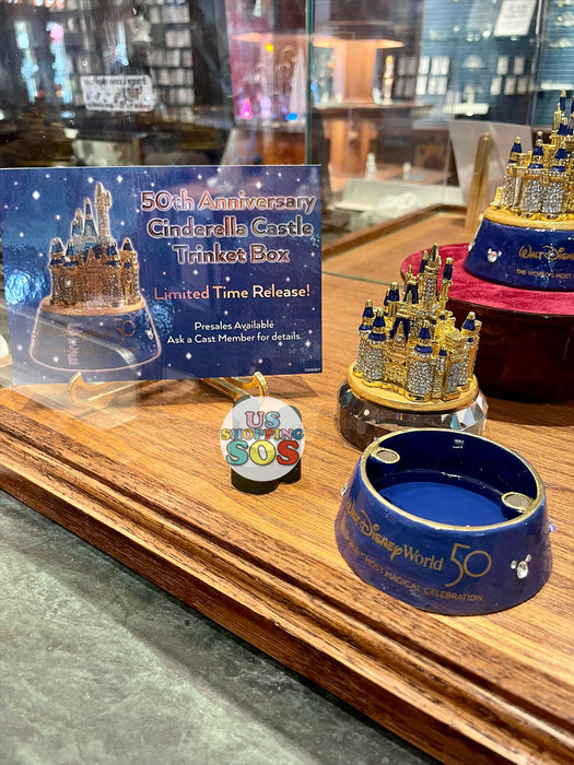 WDW - Magic Kingdom 50th Anniversary - Cinderella Castle Trinket Box (Preorder)