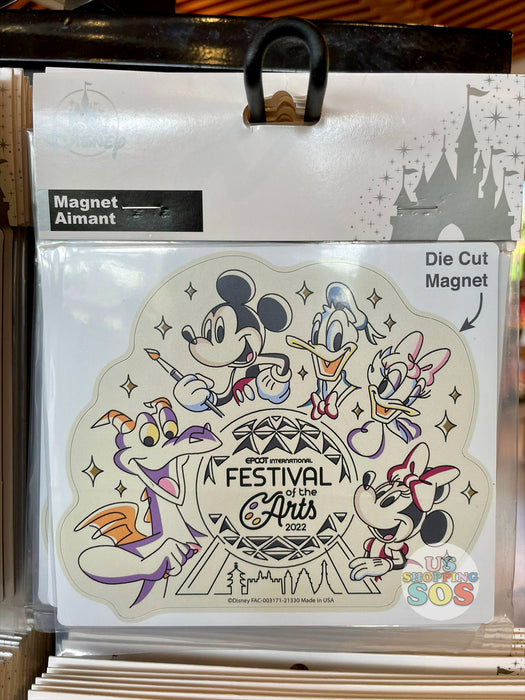 WDW - Epcot Festival of the Arts 2022 - Mickey & Friends Die-Cut Magnet