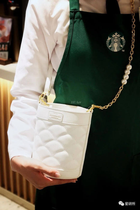 Starbucks China White Gold Tote Bag