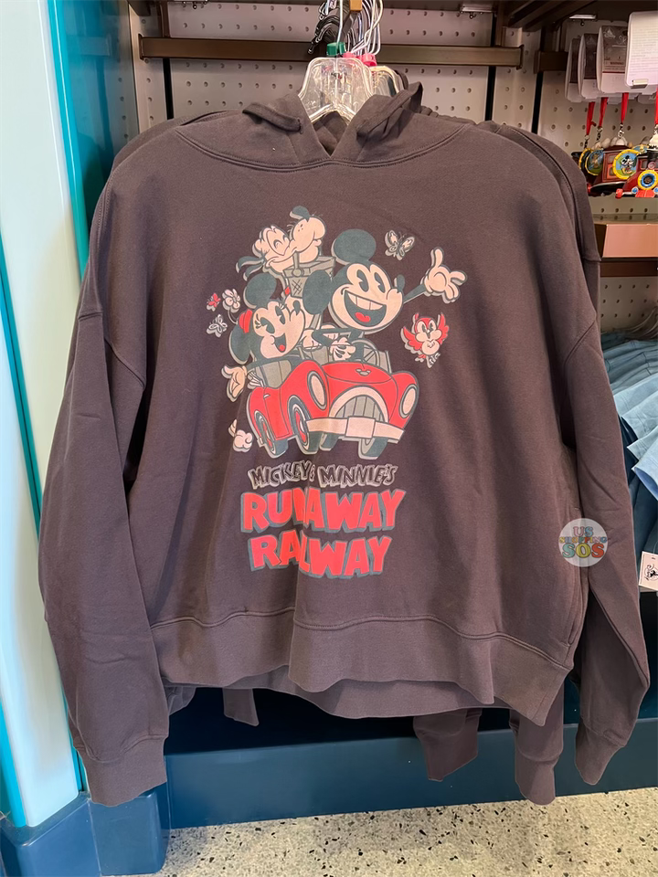 DLR Mickey & Minnie’s Runaway Railway Dark Blue Grey Hoodie (Adult