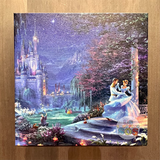 DLR - Disney Art on Wrapped Canvas - Cinderella Dancing in the Starlight by Thomas Kinkade Studio