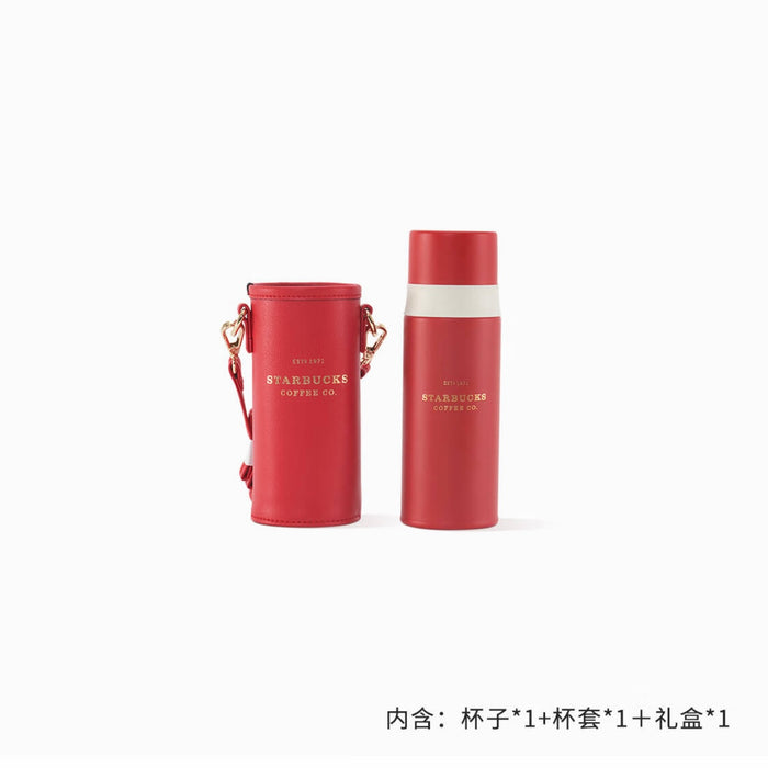 Stanley 16oz Travel Thermos Red Stainless Steel Aladdin Vacuum Bottle