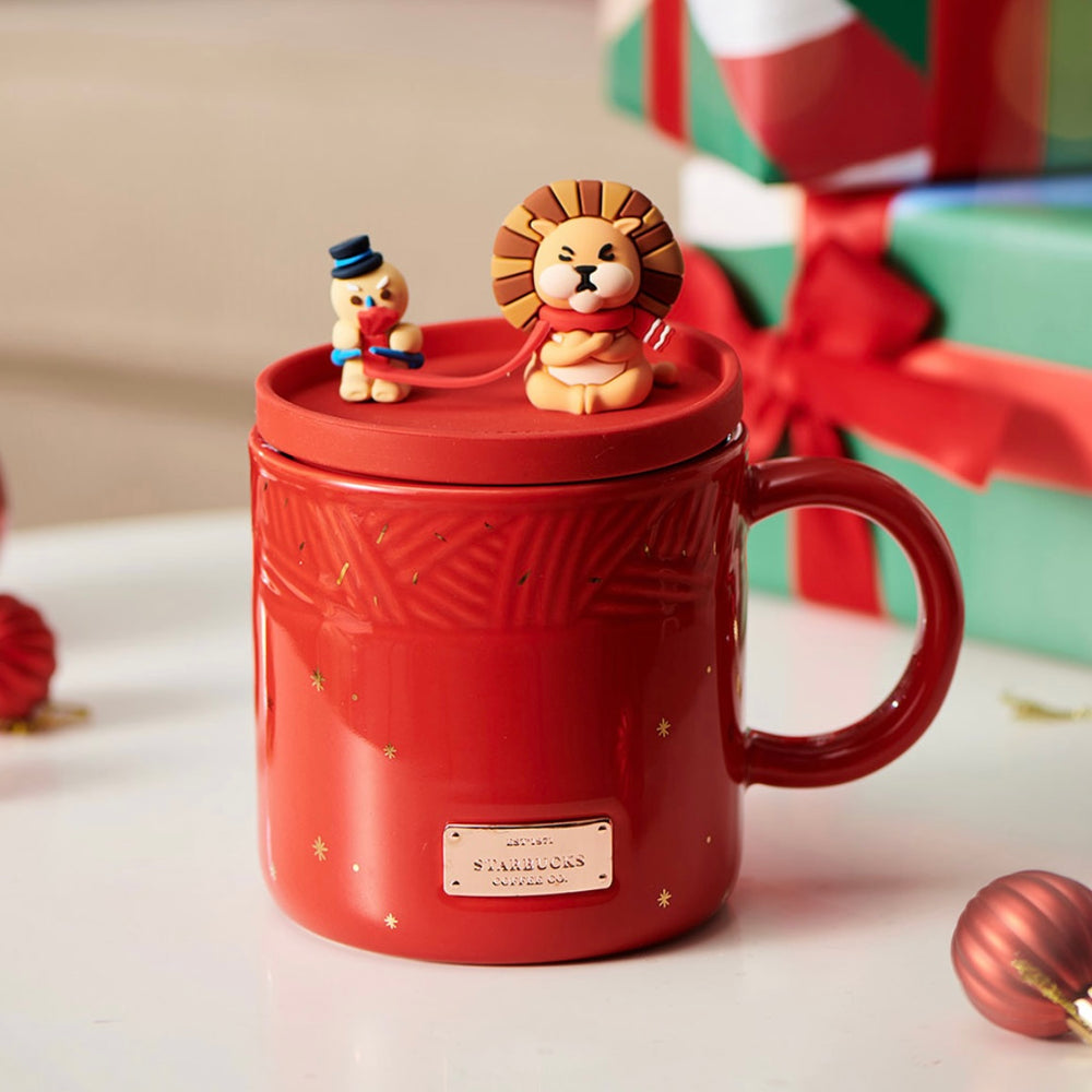 Starbucks China - Christmas 2021 - 4. Knitting Fun Mug with Lid 355ml