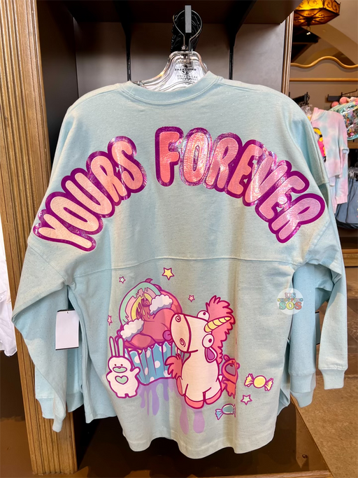 Universal Studios - Despicable Me Minions - Spirit Jersey Fluffy Unicorn “Yours Forever” Candy Blue Pullover (Adult)